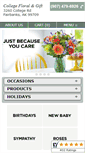 Mobile Screenshot of collegefloral.com